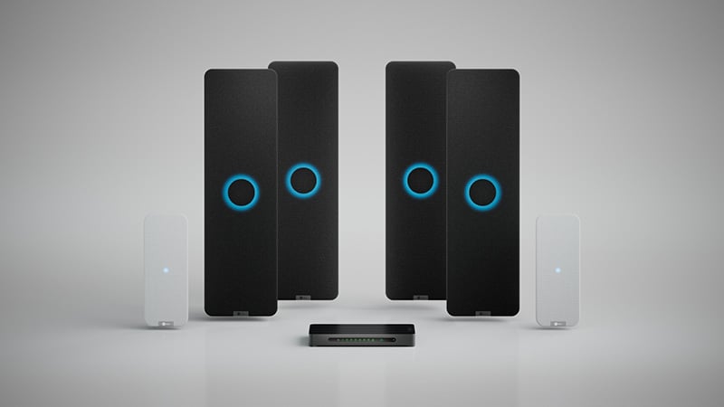 Nureva HDX series audio bars, microphone pods and system hub