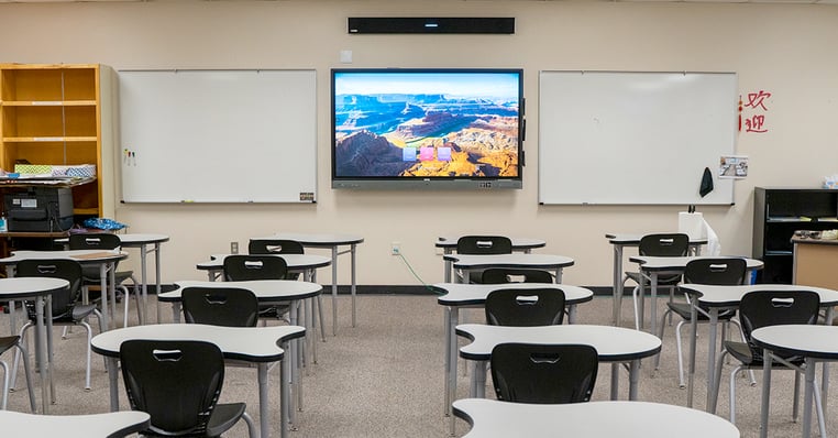 Gilbert Public Schools classroom with Nureva audio