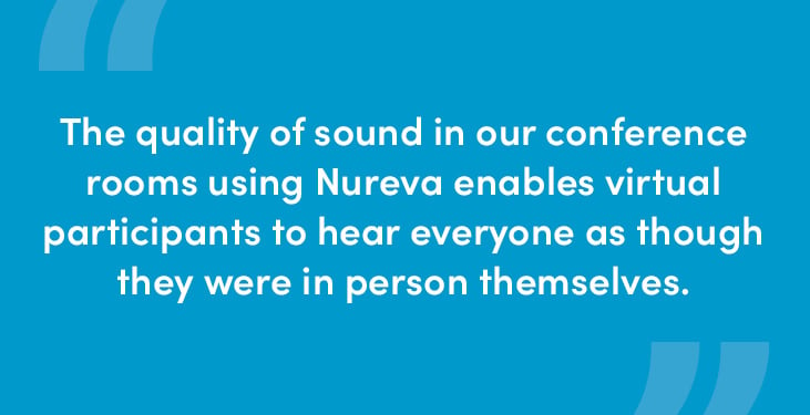 Nureva enables virtual participants to hear everyone