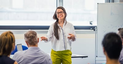 Teacher leading a professional development session