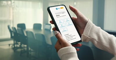 The Nureva App interface on a mobile phone