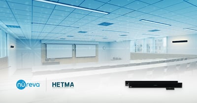 Nureva sponsors HETMA as Annual Platinum Partner: Nureva HDL410 audio conferencing system shown in a higher education classroom