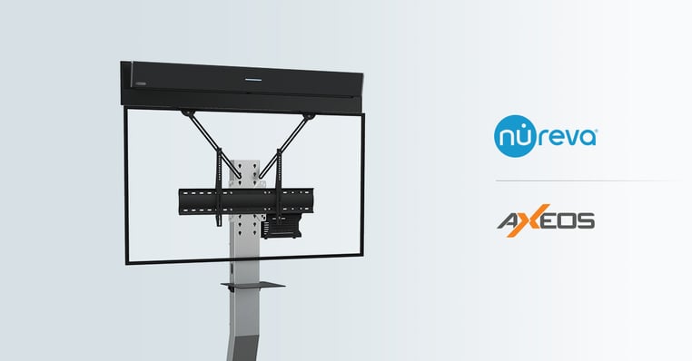 Axeos display mount for Nureva HDL300 and HDL310 audio conferencing systems
