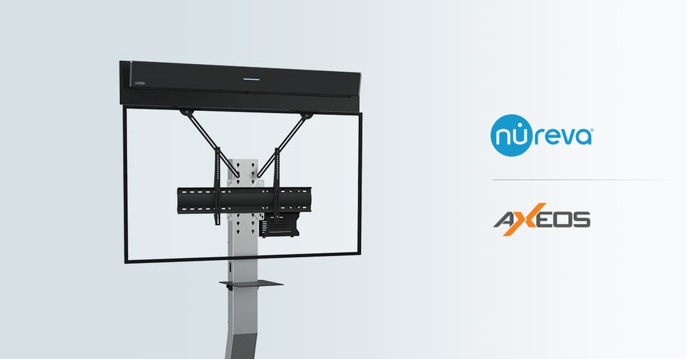 Nureva introduces Axeos display mount for its large-room audio systems