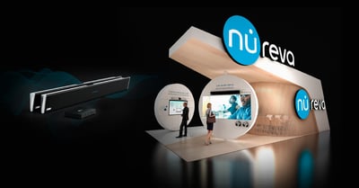 Nureva's stand at ISE 2023