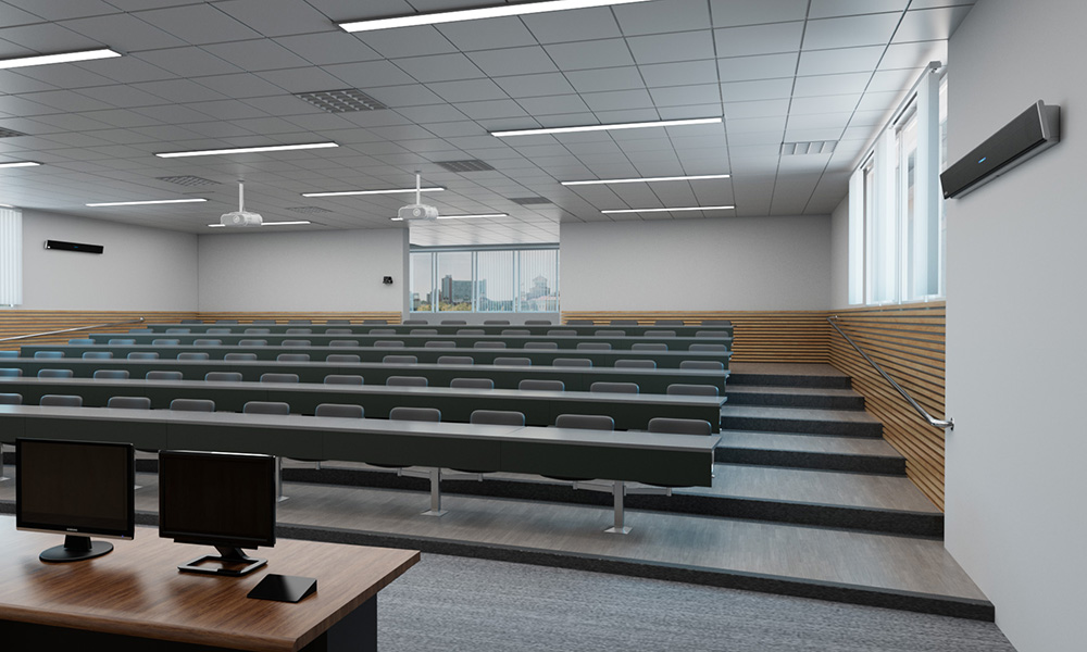 Nureva HDL410 pro audio – Tiered lecture hall