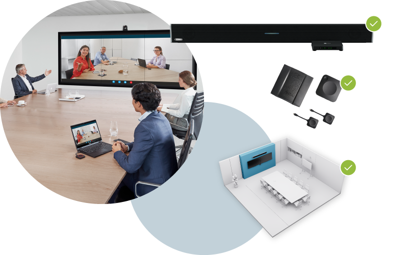 Hybrid meetings using Barco ClickShare and Nureva audio