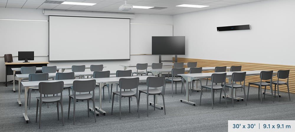 Classroom featuring the Nureva HDL310 system