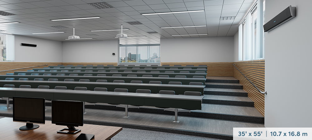 Lecture hall featuring the Nureva HDL410 system