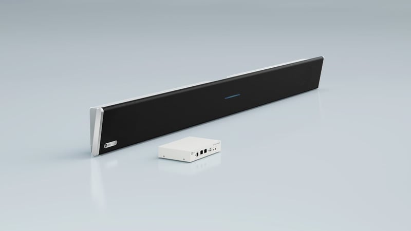 Nureva HDL300 microphone bar with connect module.