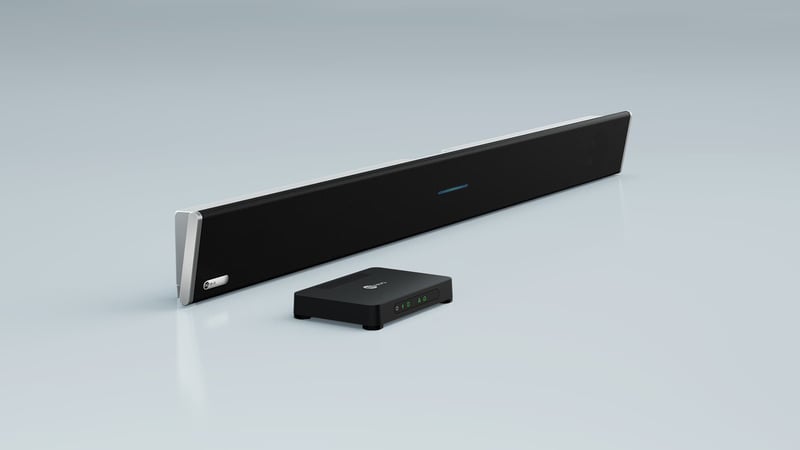 Nureva HDL310 microphone bar with connect module.