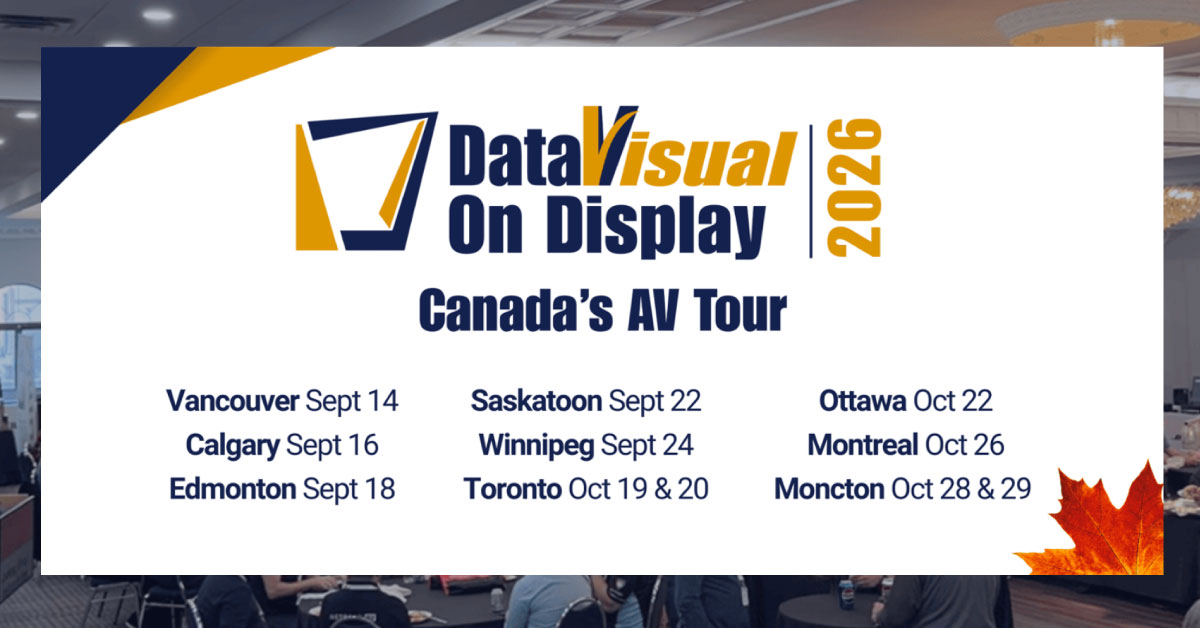 Data Visual On Display Canada's AV Tour 2026