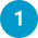 Blue circular icon with the number 1 in white, used as a step indicator or sequence marker in a process or instructional guide.