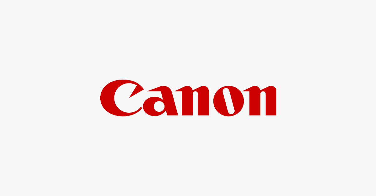 Canon logo representing enterprise hardware and software integration within a broader technology ecosystem.
