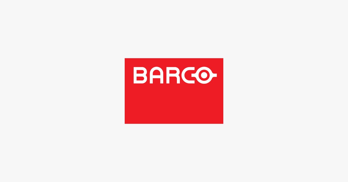 Barco logo representing enterprise integration within a broader technology ecosystem.