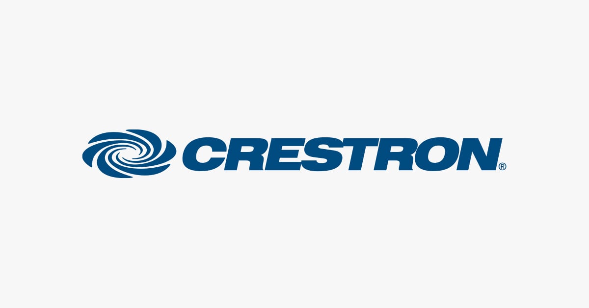 Crestron logo representing enterprise control system integration within a broader technology ecosystem.