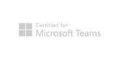 Microsoft teams certification badge light grey