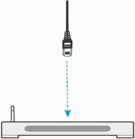 Ethernet cable connecting the Nureva HDX audio bar down to the HDX system hub.