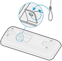Alternate ceiling installation method for the Nureva HDX microphone pod.