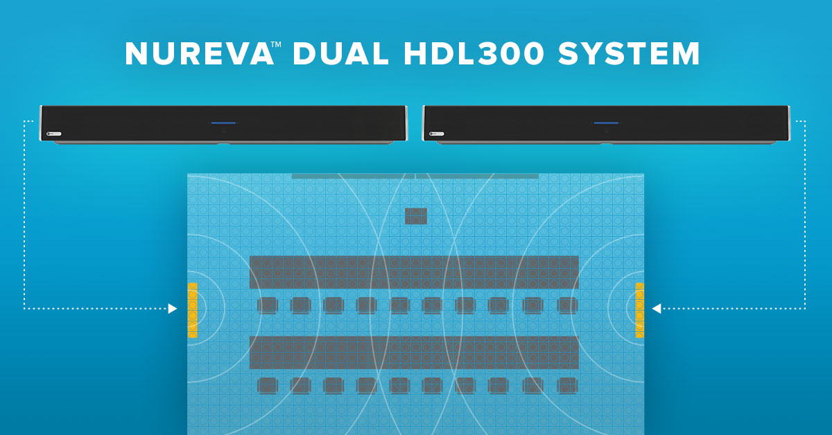 Nureva announces Dual HDL300 audio conferencing system for larger spaces
