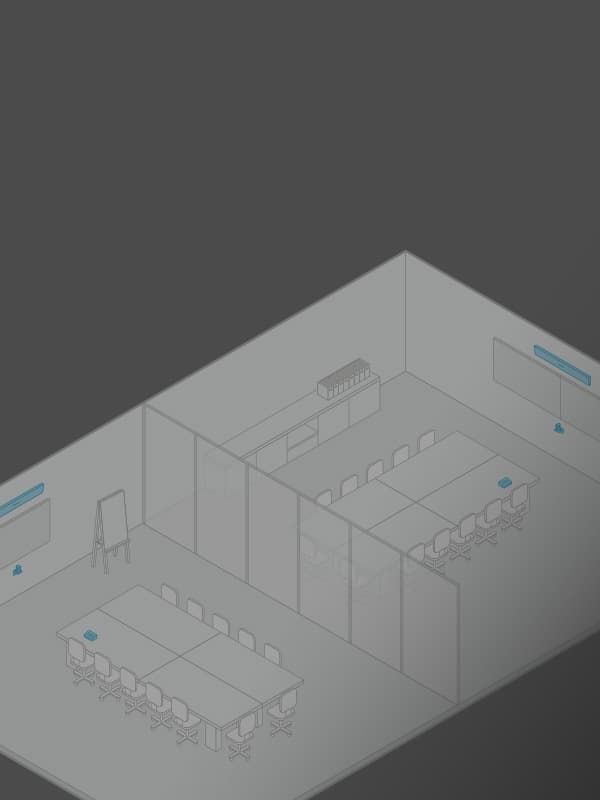 Nureva audio solutions for divisible rooms