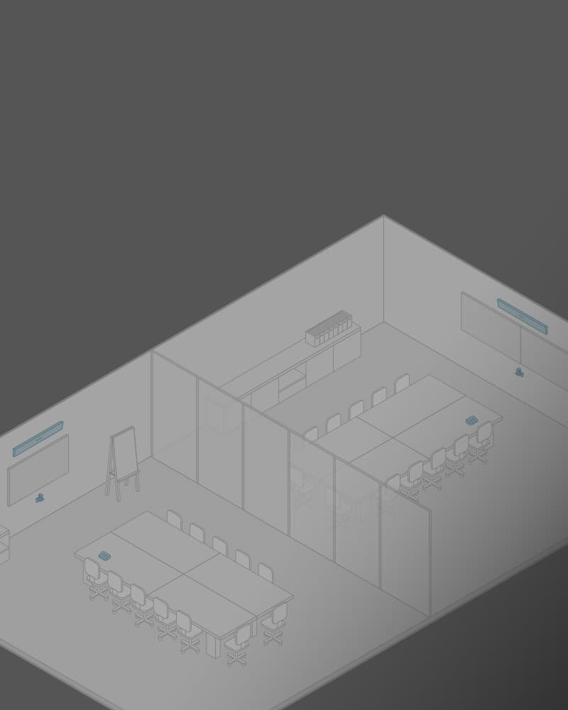 Nureva audio solutions for divisible rooms